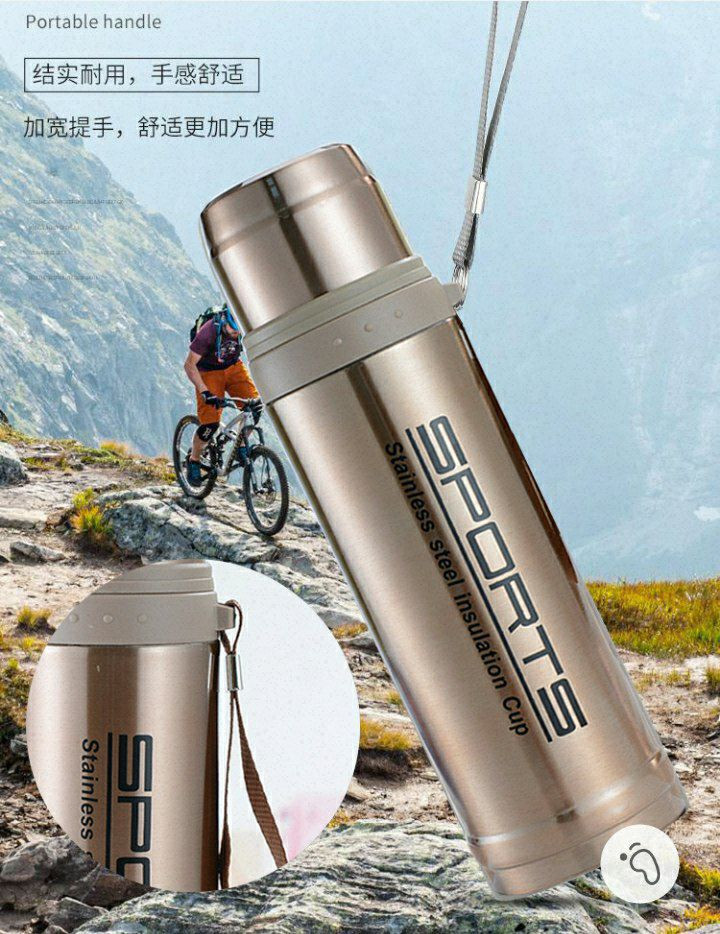 Bouteilles isothermes en acier inoxydable "Sports" sont disponibles en plusieurs couleurs métallisées.