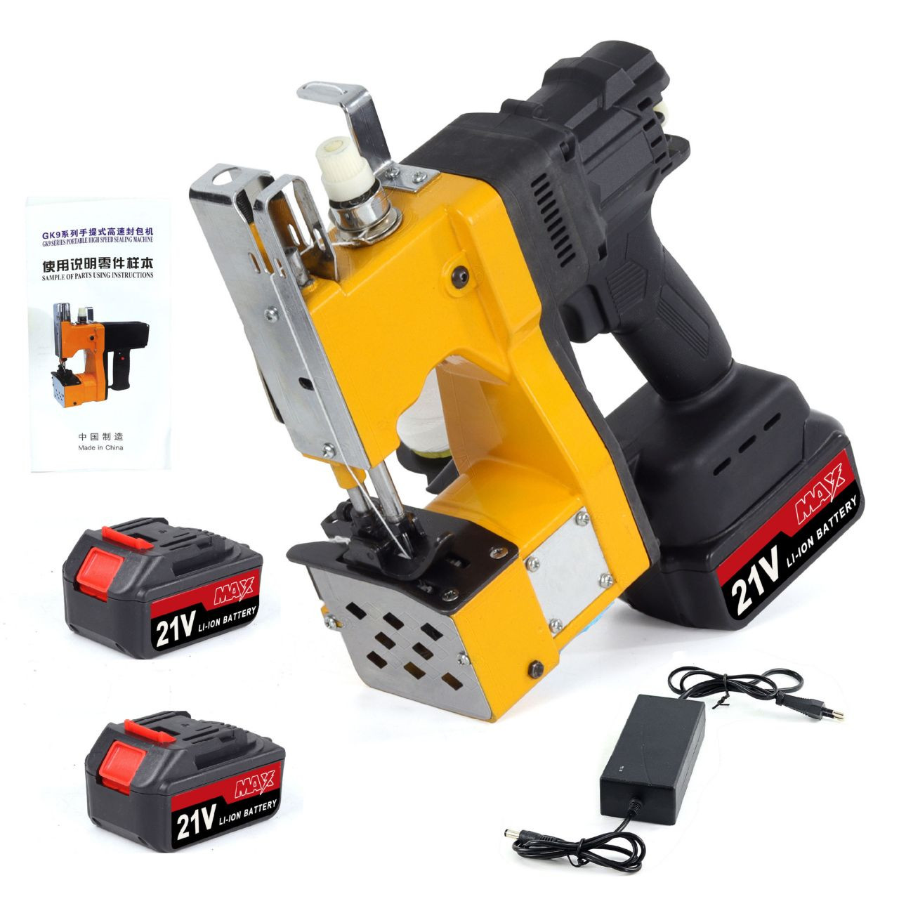 Machine à coudre portative pour sacs, modèle GK9-890.