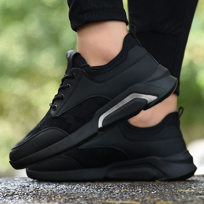 Chaussures masculines Spring et automne Flying Treater Casual Chores Sports Chaussures de sport pour hommes Soft Spreing Runnable Chaussures One-Piece