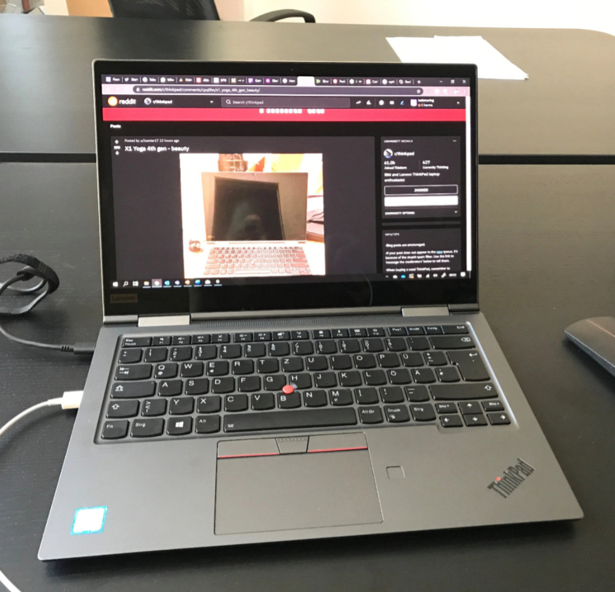 Ordinateur portable d'occasion neuf a 95% Lenovo ThinkPad X1 Carbon gen14, PC léger et portable de 16G de Ram core i7