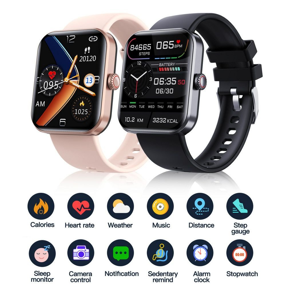 Smart Watch, montre intelligente Bainaer F57L, un appareil axé sur la santé et le fitness.