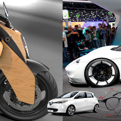 Voitures, motos et vélos