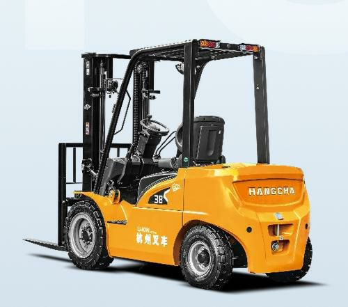 Chariot élévateur de marque Hancha - Modèle standard pouvant supporter 2,5 tonnes avec chargeur de batterie